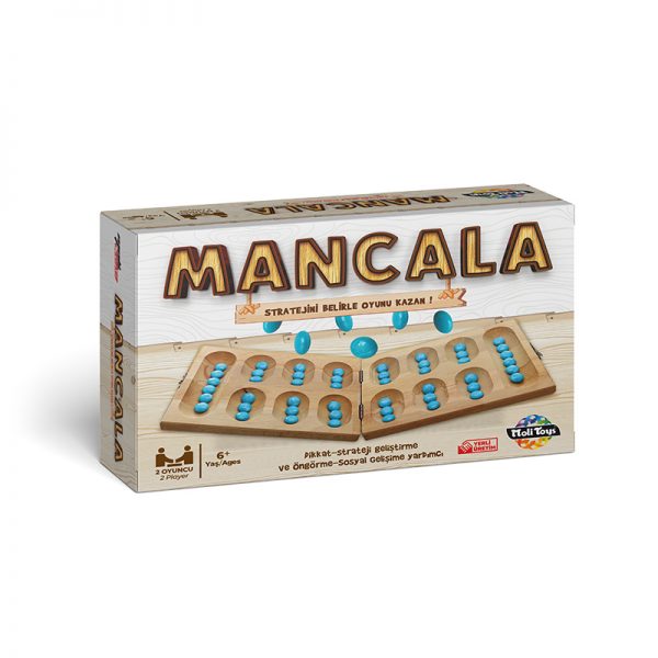 Mancala – Zekâ ve Strateji Oyunu (Katlanır Ahşap)